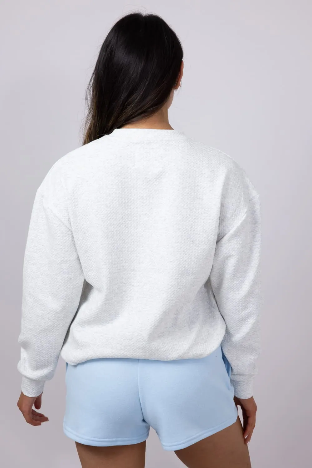 1897 Active Honeycomb Stretch Sweatshirt for Women in Oatmeal | T103-OATMEAL