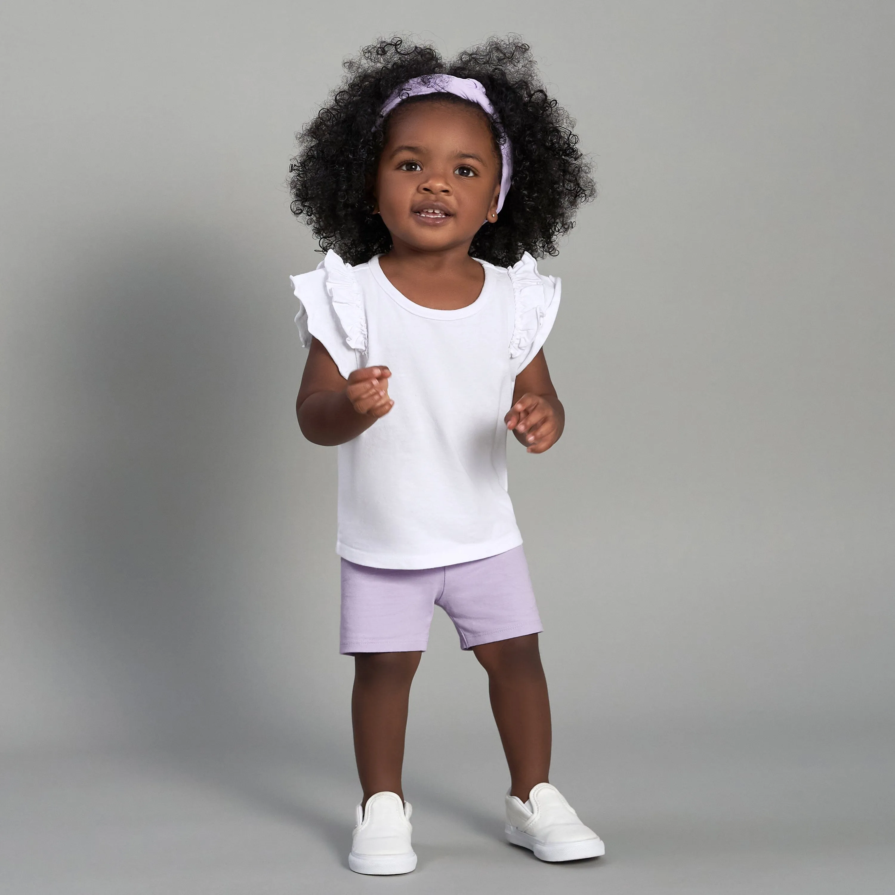 2-Pack Infant Girls Pink & Purple Pull-On Bike Shorts Gerber Childrenswea
