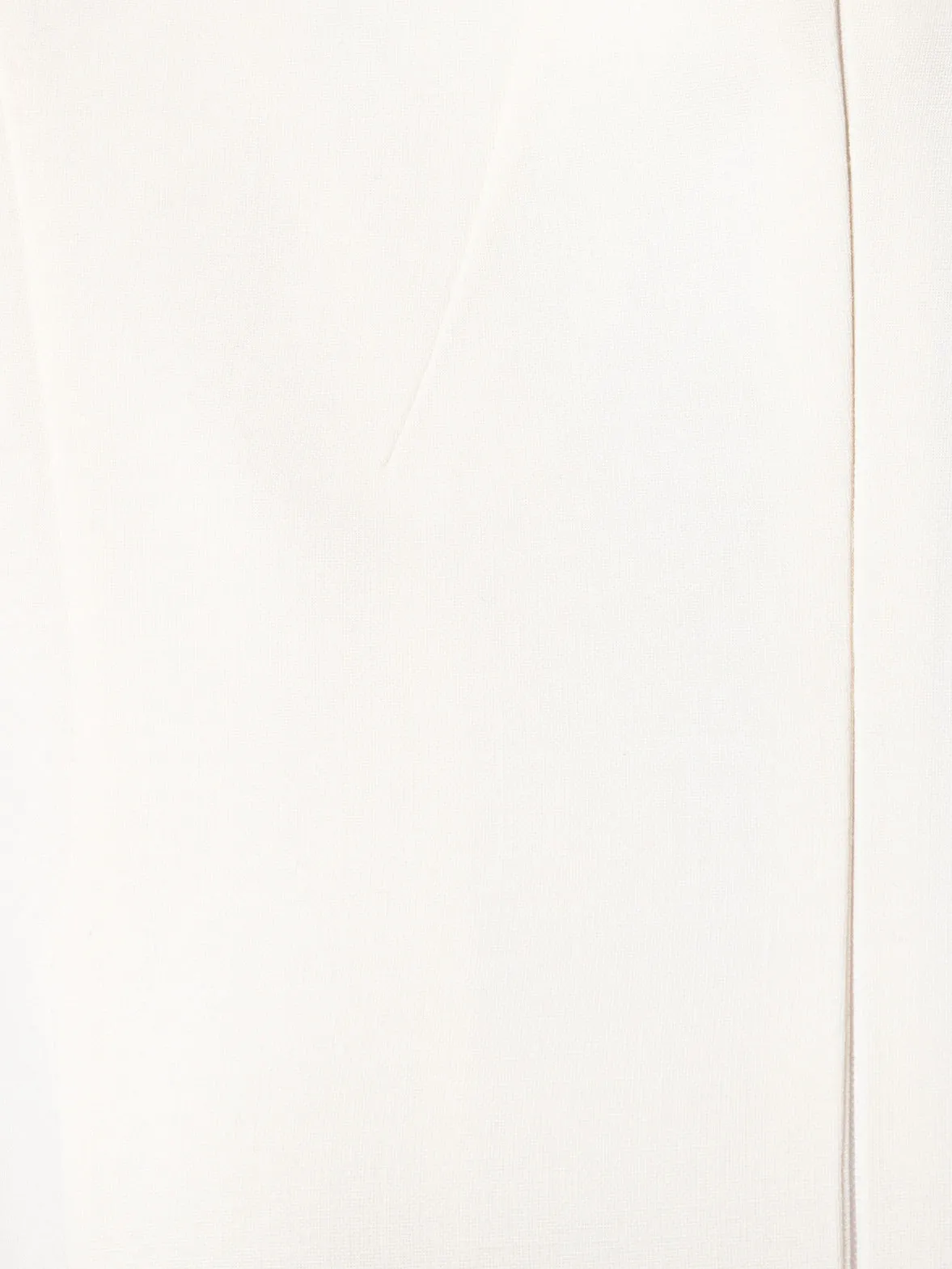 3/4 Sleeve Wool Double-Face Mock Neck Dress 
