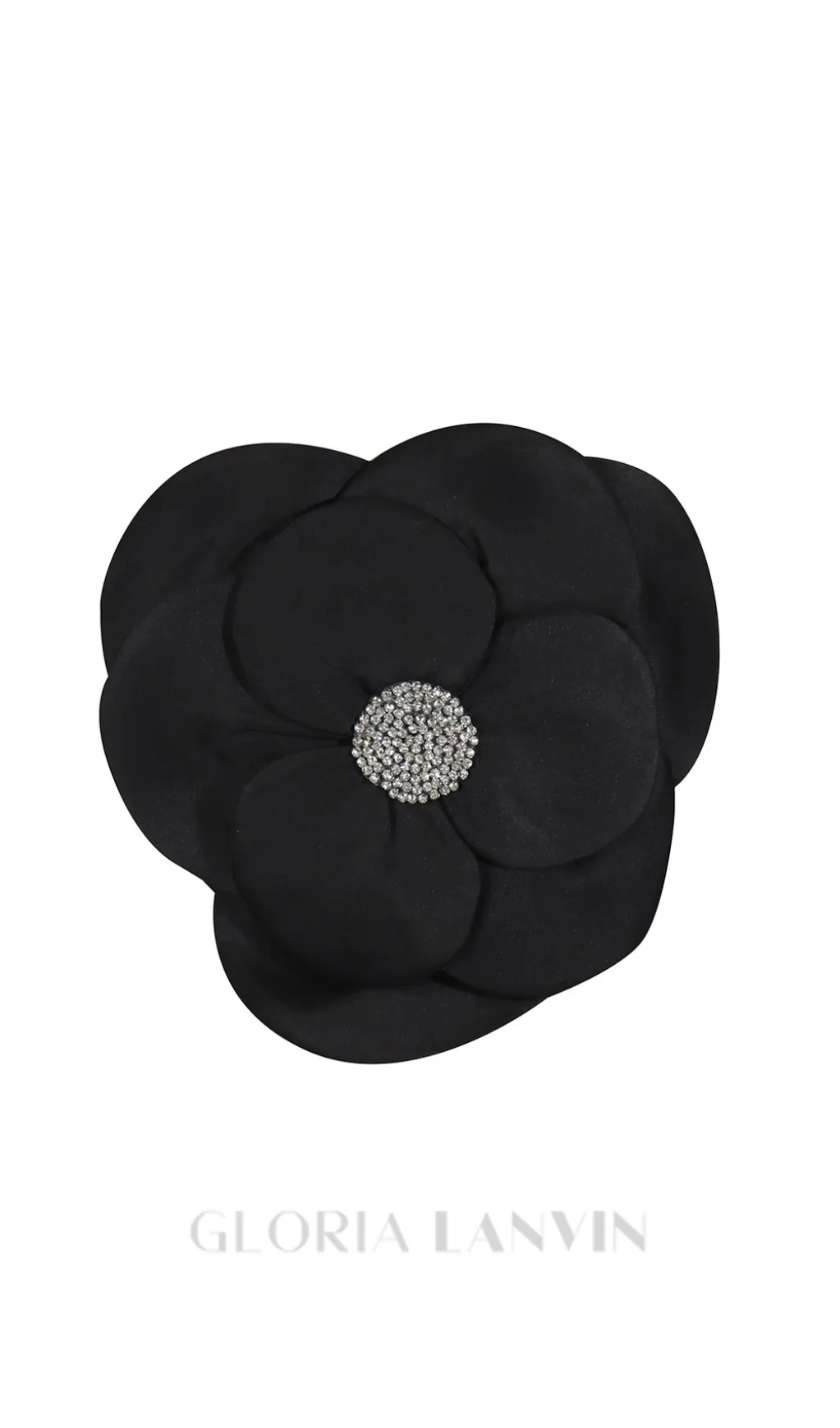 3D FLOWERS TOPS IN BLACK Gloria Lanvin