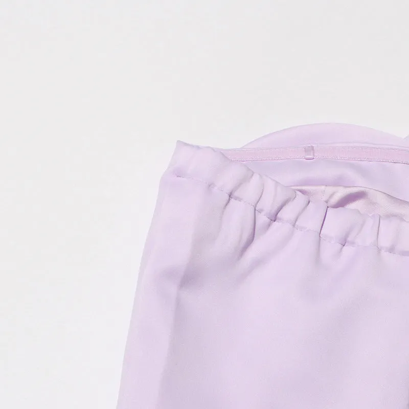 3D FLOWERS TOPS IN PURPLE Gloria Lanvin