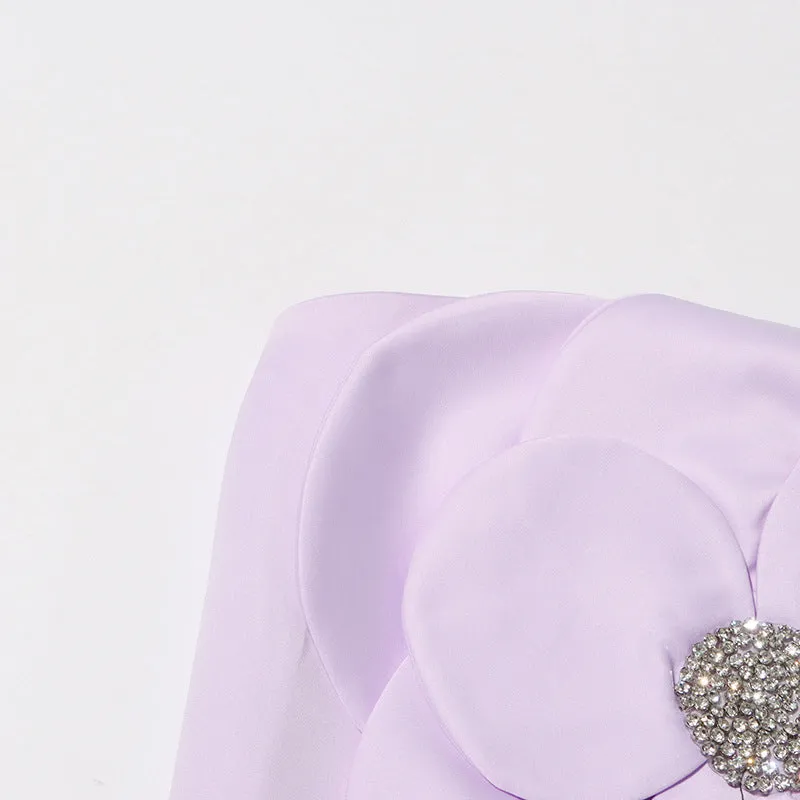 3D FLOWERS TOPS IN PURPLE Gloria Lanvin