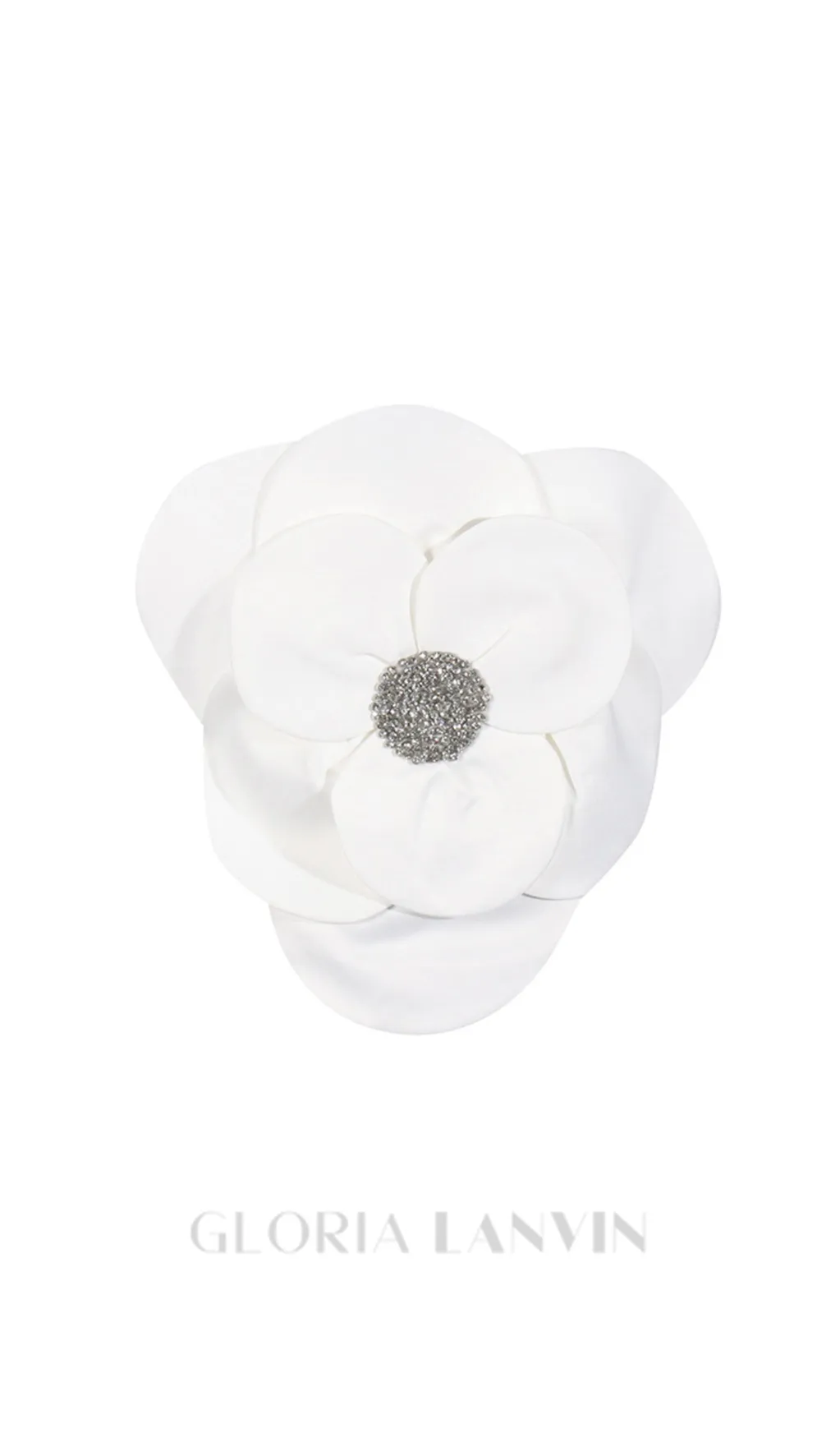 3D FLOWERS TOPS IN WHITE Gloria Lanvin