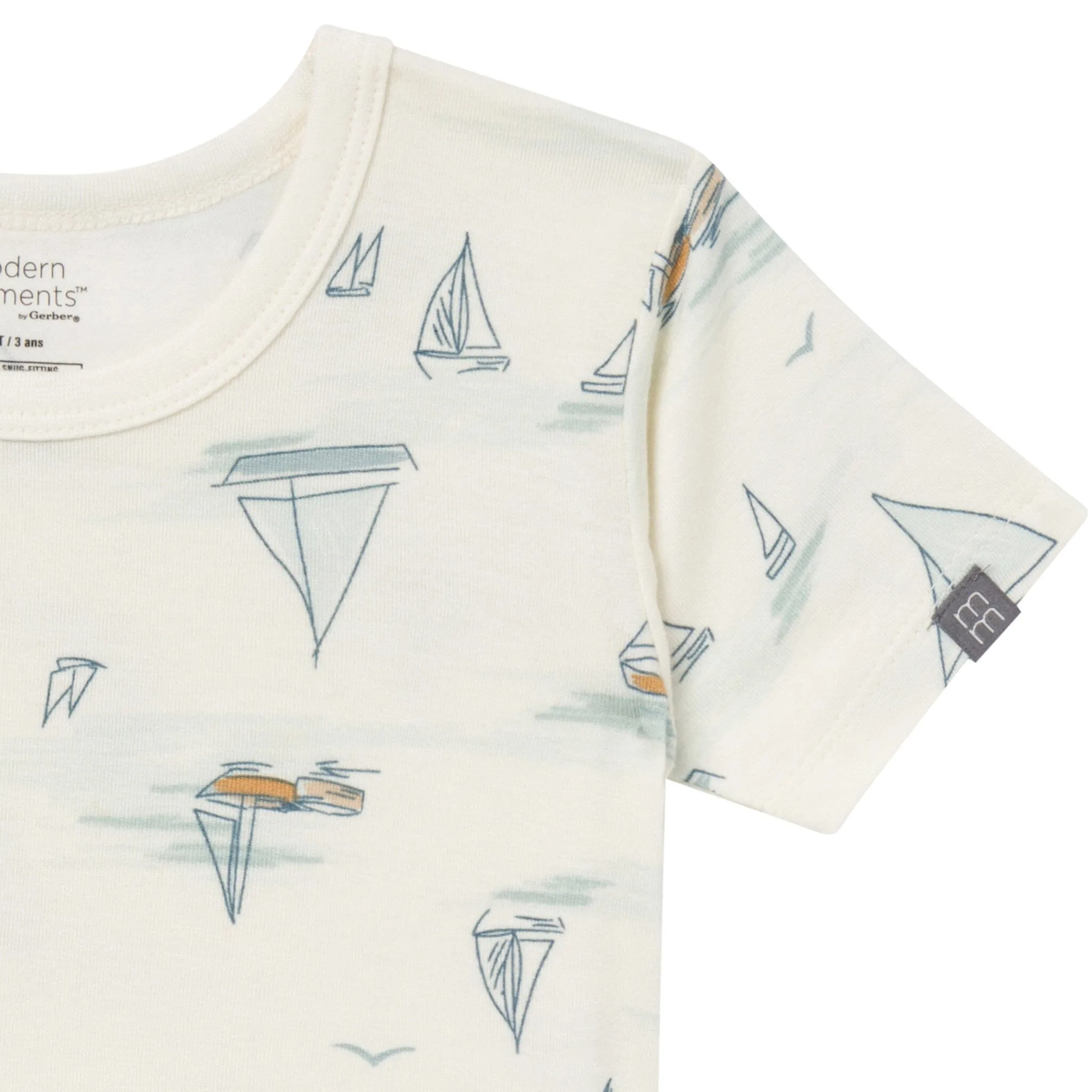 4-Piece Infant & Toddler Boys Ivory Sailing Snug Fitting Pajamas Gerber Childrenswea