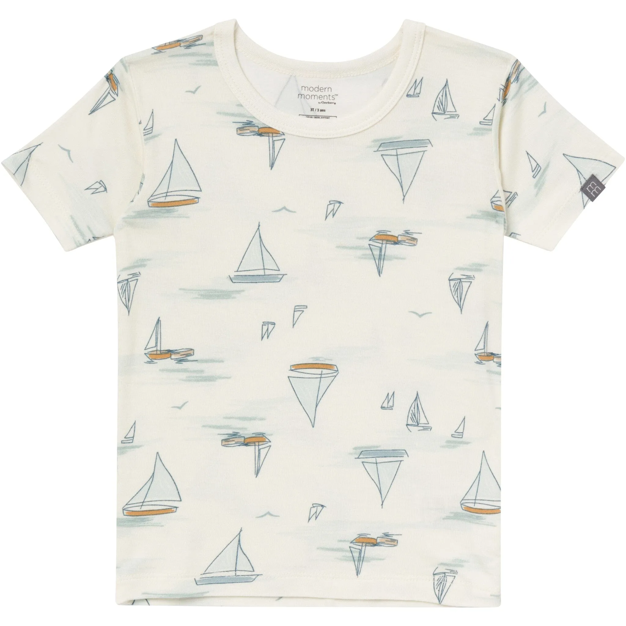 4-Piece Infant & Toddler Boys Ivory Sailing Snug Fitting Pajamas Gerber Childrenswea
