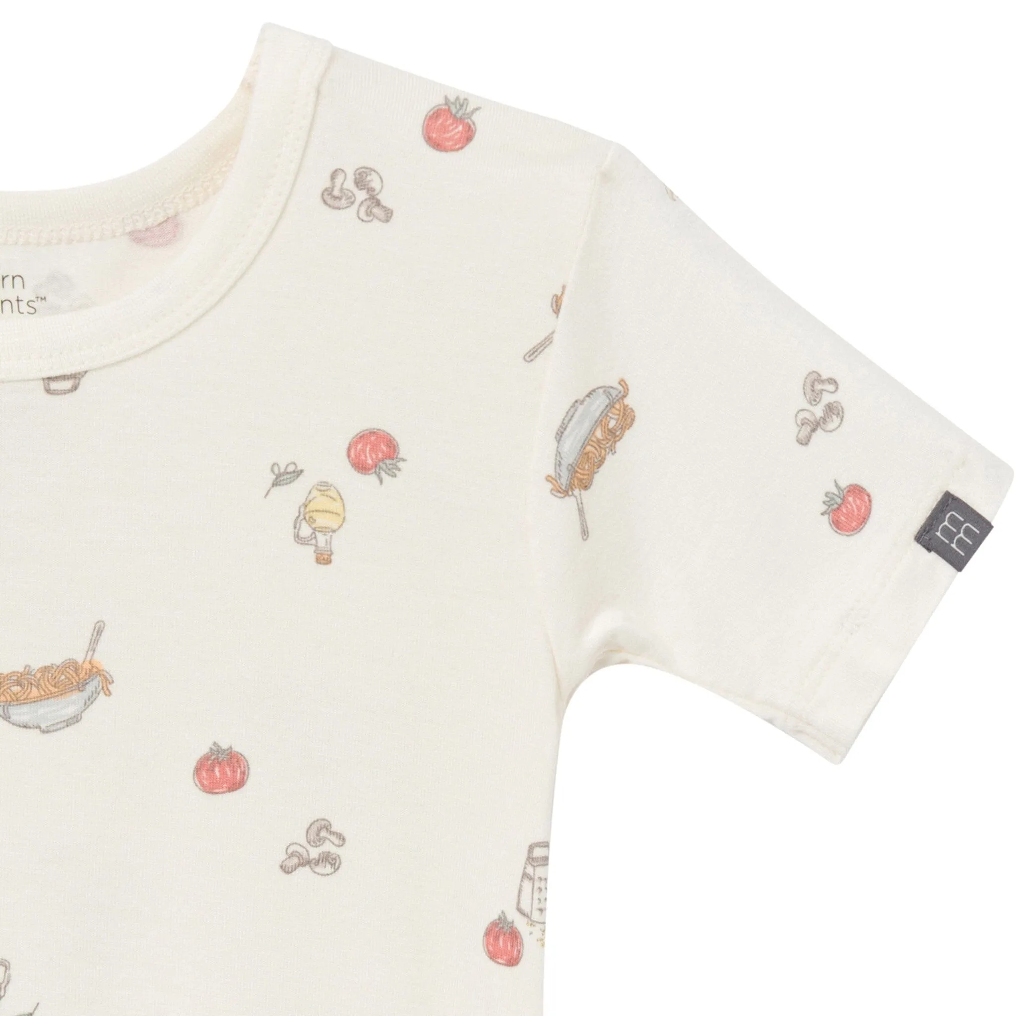 4-Piece Infant & Toddler Neutral Pasta Dinner Snug Fitting Pajamas Gerber Childrenswea