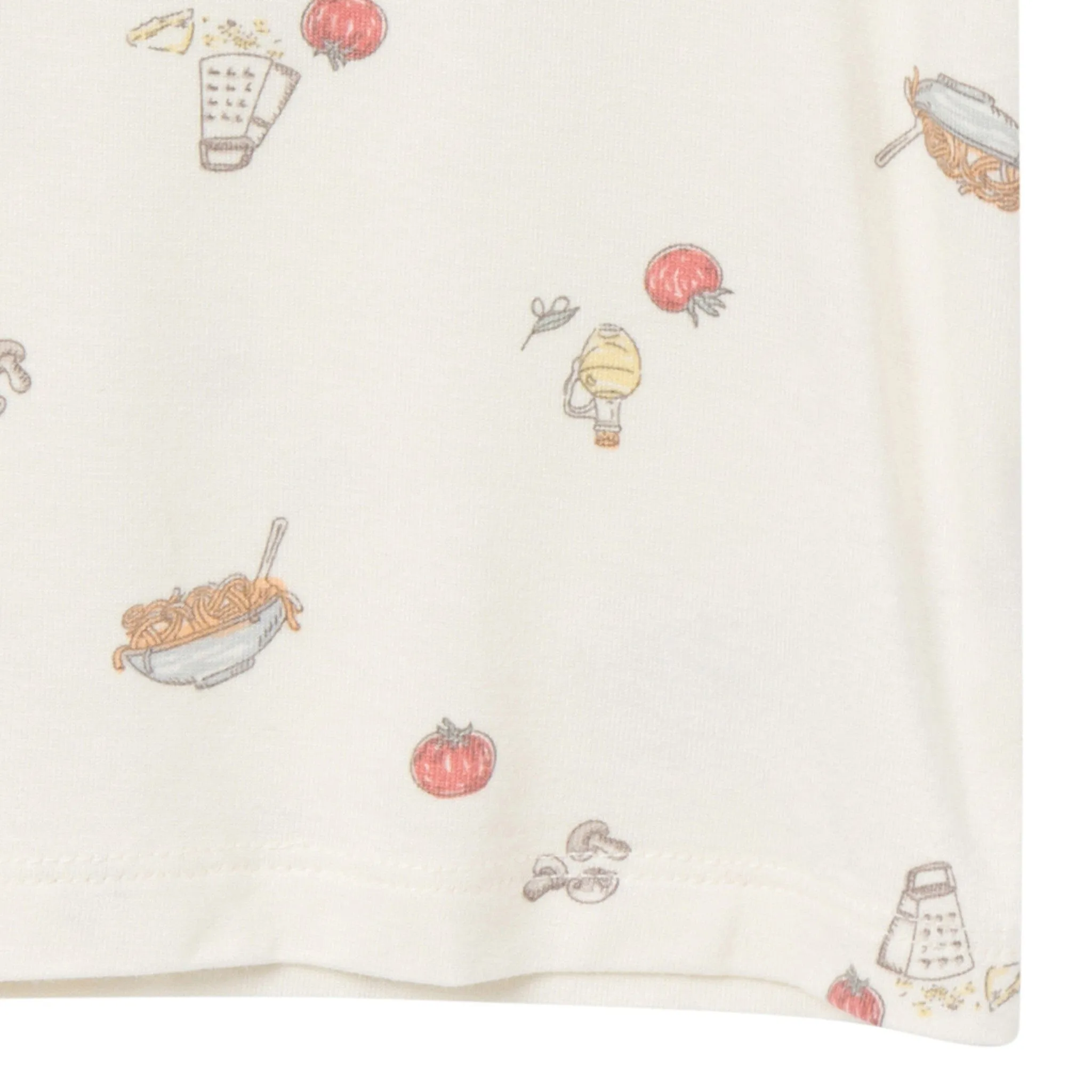 4-Piece Infant & Toddler Neutral Pasta Dinner Snug Fitting Pajamas Gerber Childrenswea