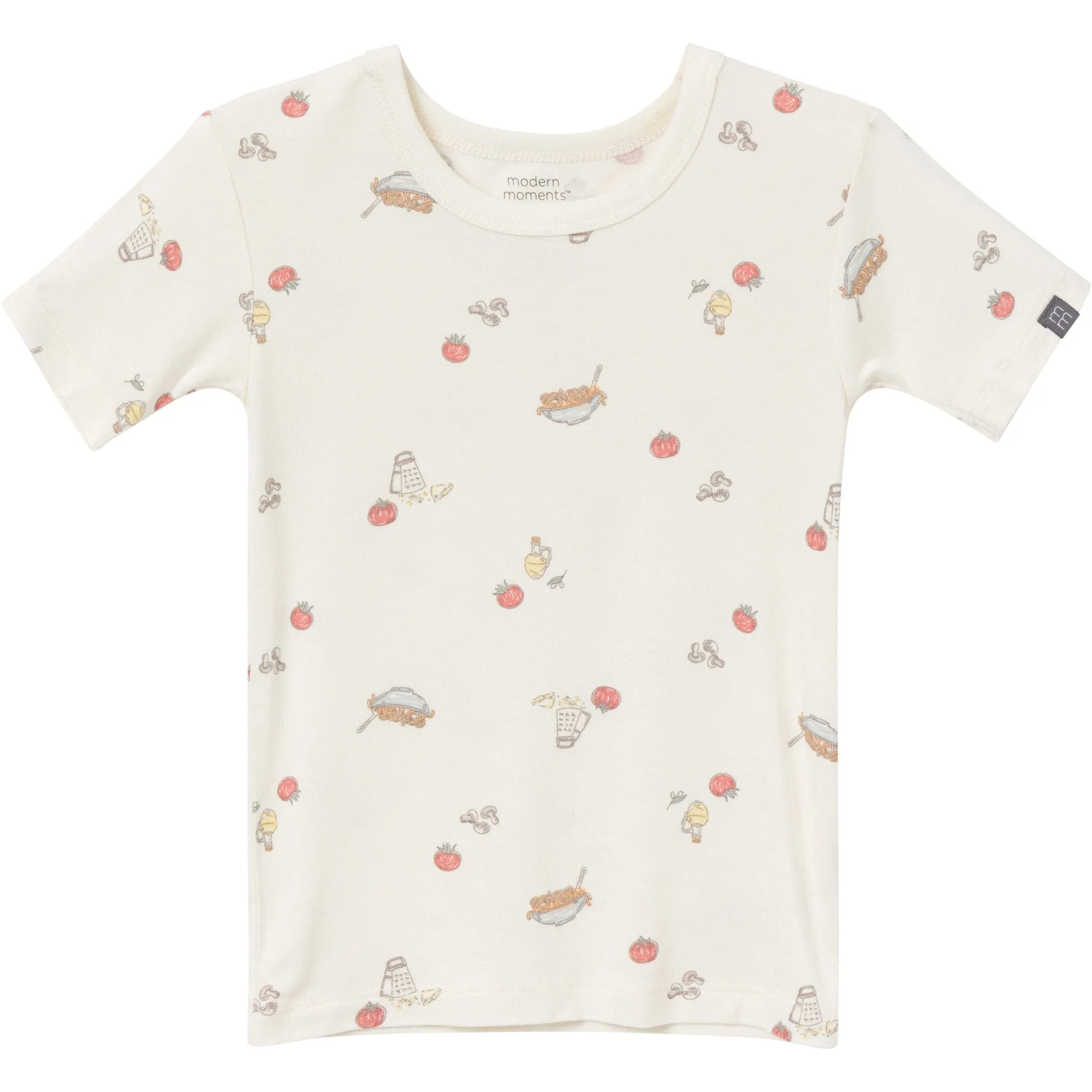 4-Piece Infant & Toddler Neutral Pasta Dinner Snug Fitting Pajamas Gerber Childrenswea