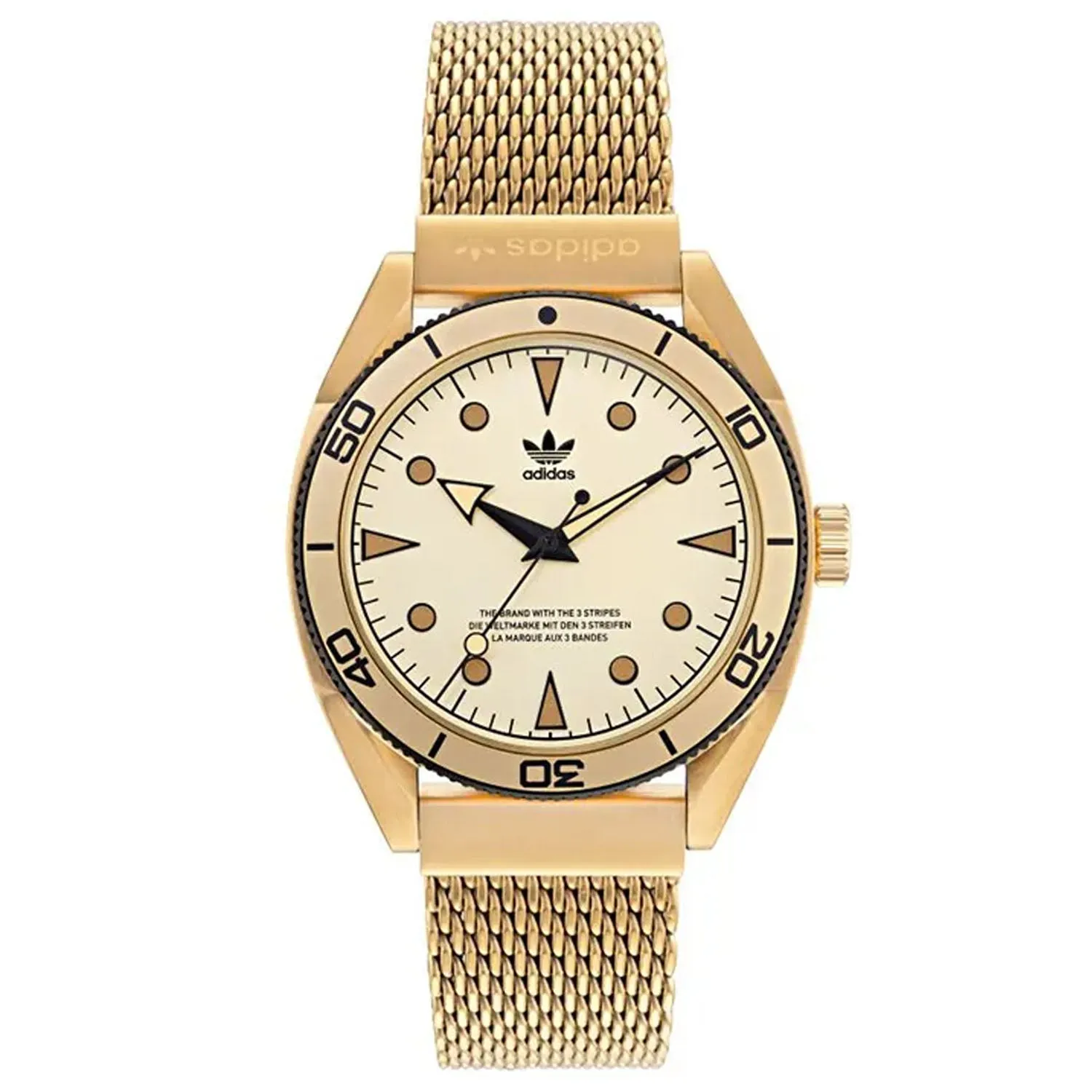 Adidas Men's Originals Fashion Edition Two Gold Dial Watch
