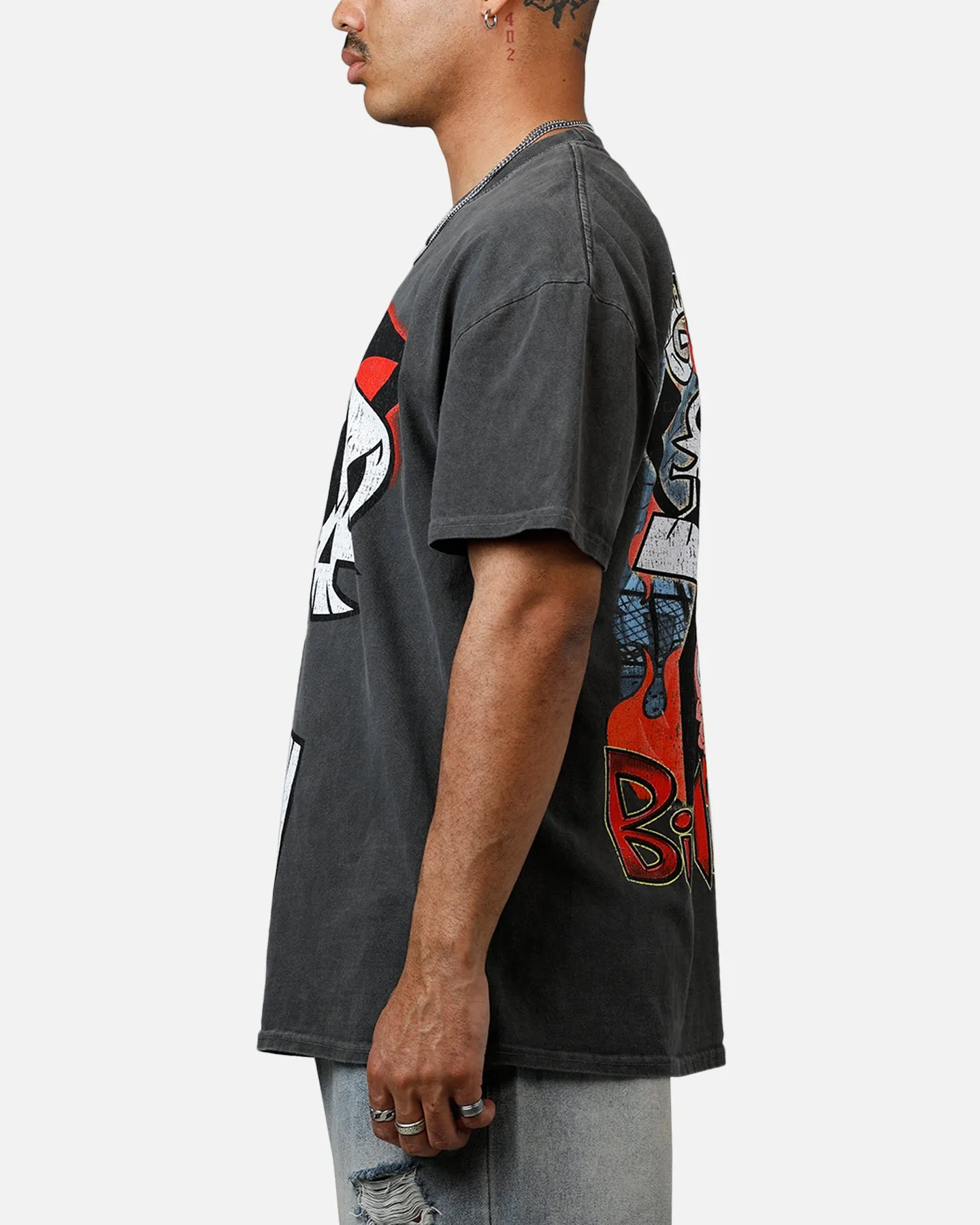 American Thrift X Cartoon Network Grim Heavyweight Vintage T-Shirt Black Wash