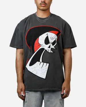American Thrift X Cartoon Network Grim Heavyweight Vintage T-Shirt Black Wash