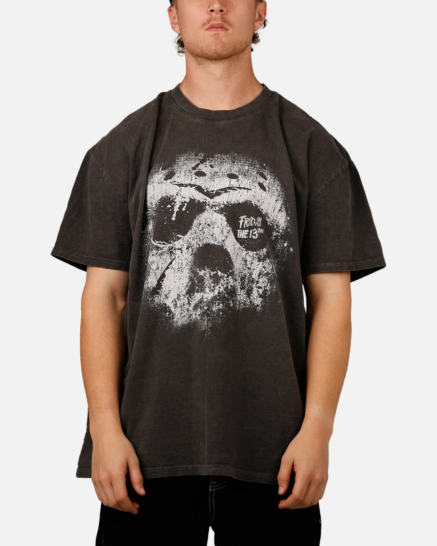American Thrift X Friday The 13th 'Horror Classics' 13th Classic Heavyweight T-Shirt Black Wash