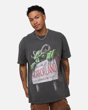 American Thrift X Goosebumps Horrorland Heavyweight T-Shirt Black Wash
