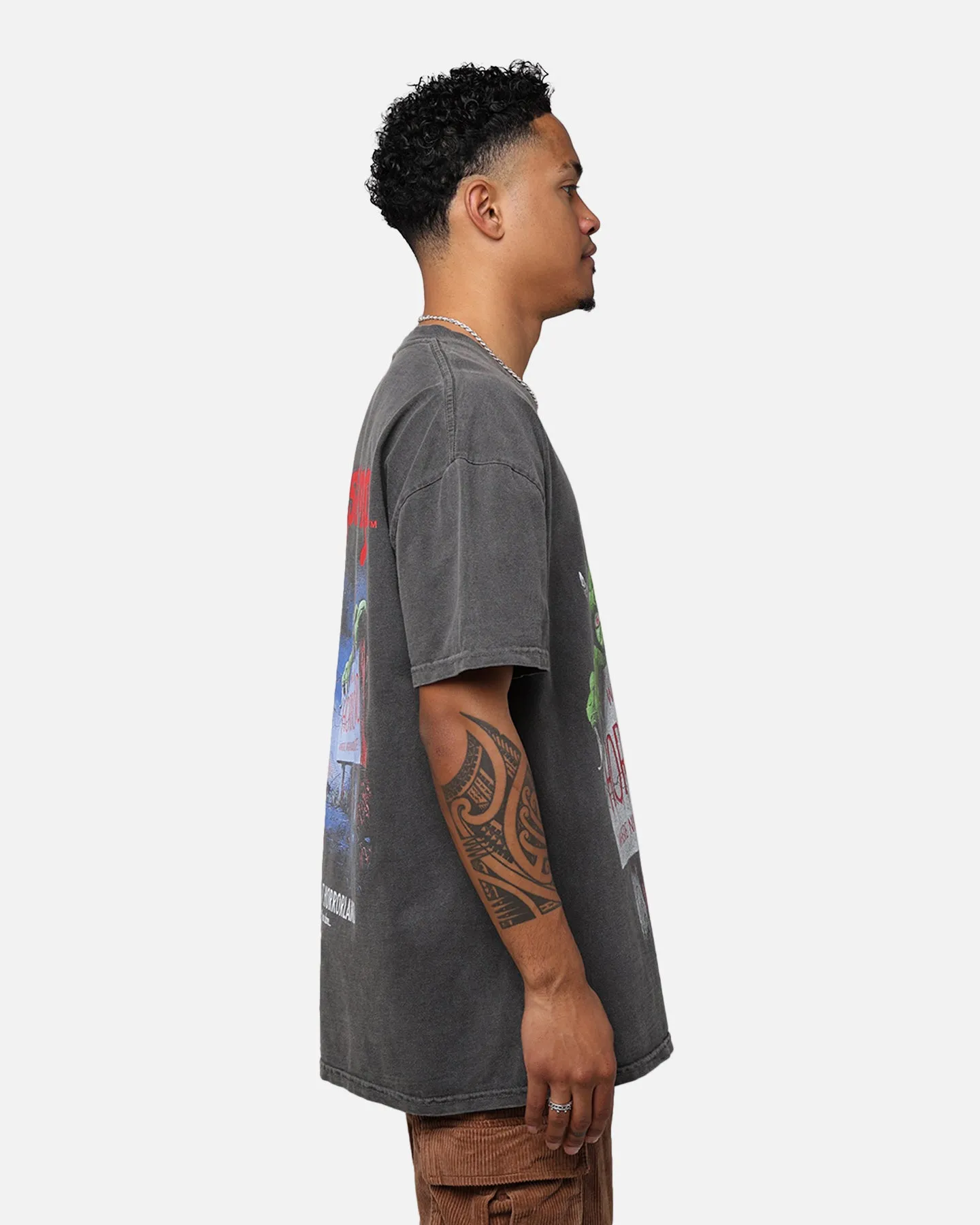 American Thrift X Goosebumps Horrorland Heavyweight T-Shirt Black Wash