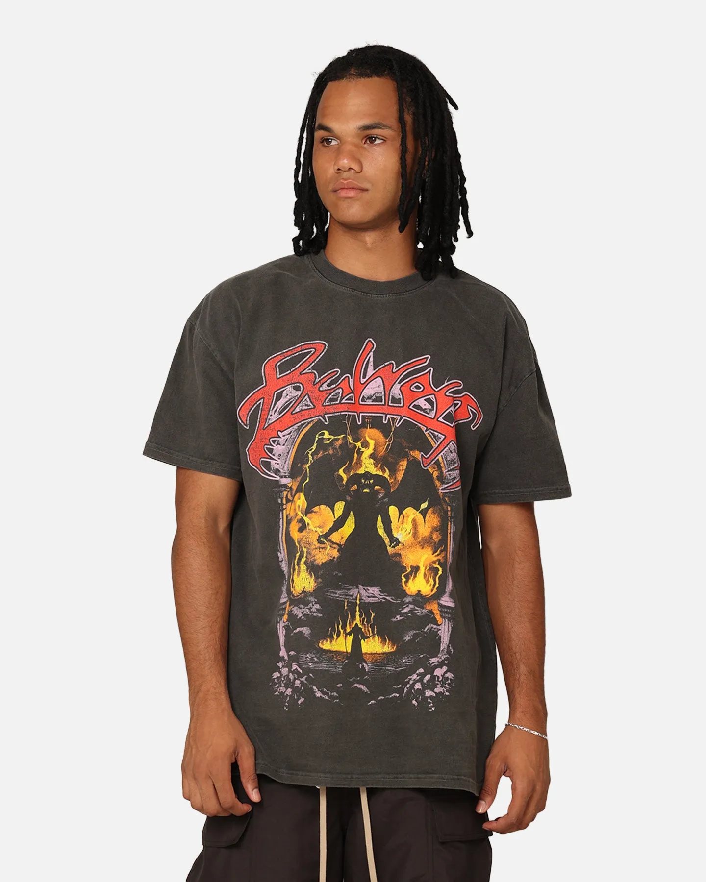 American Thrift X Lord Of The Rings Balrog Heavyweight T-Shirt Black Wash