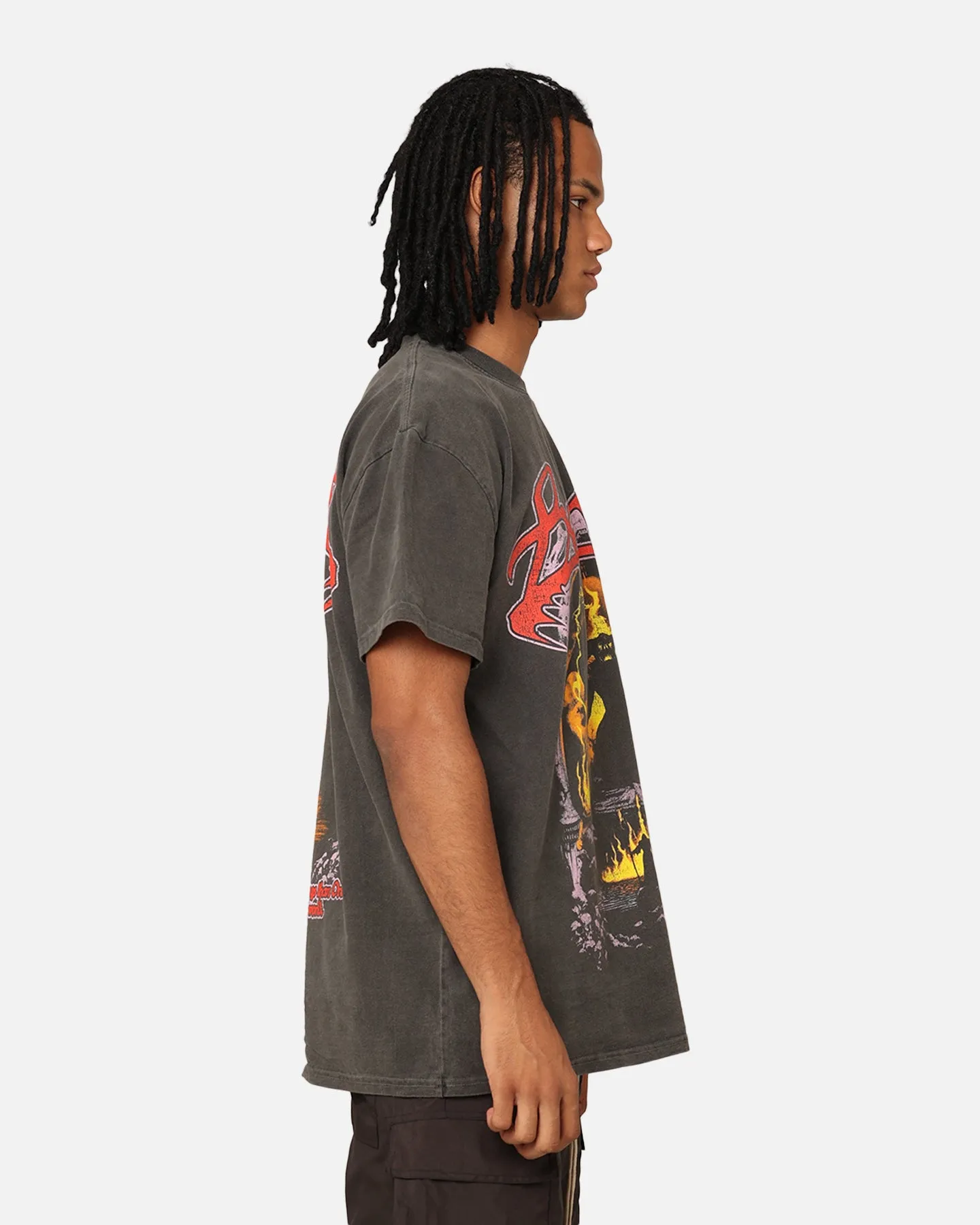 American Thrift X Lord Of The Rings Balrog Heavyweight T-Shirt Black Wash