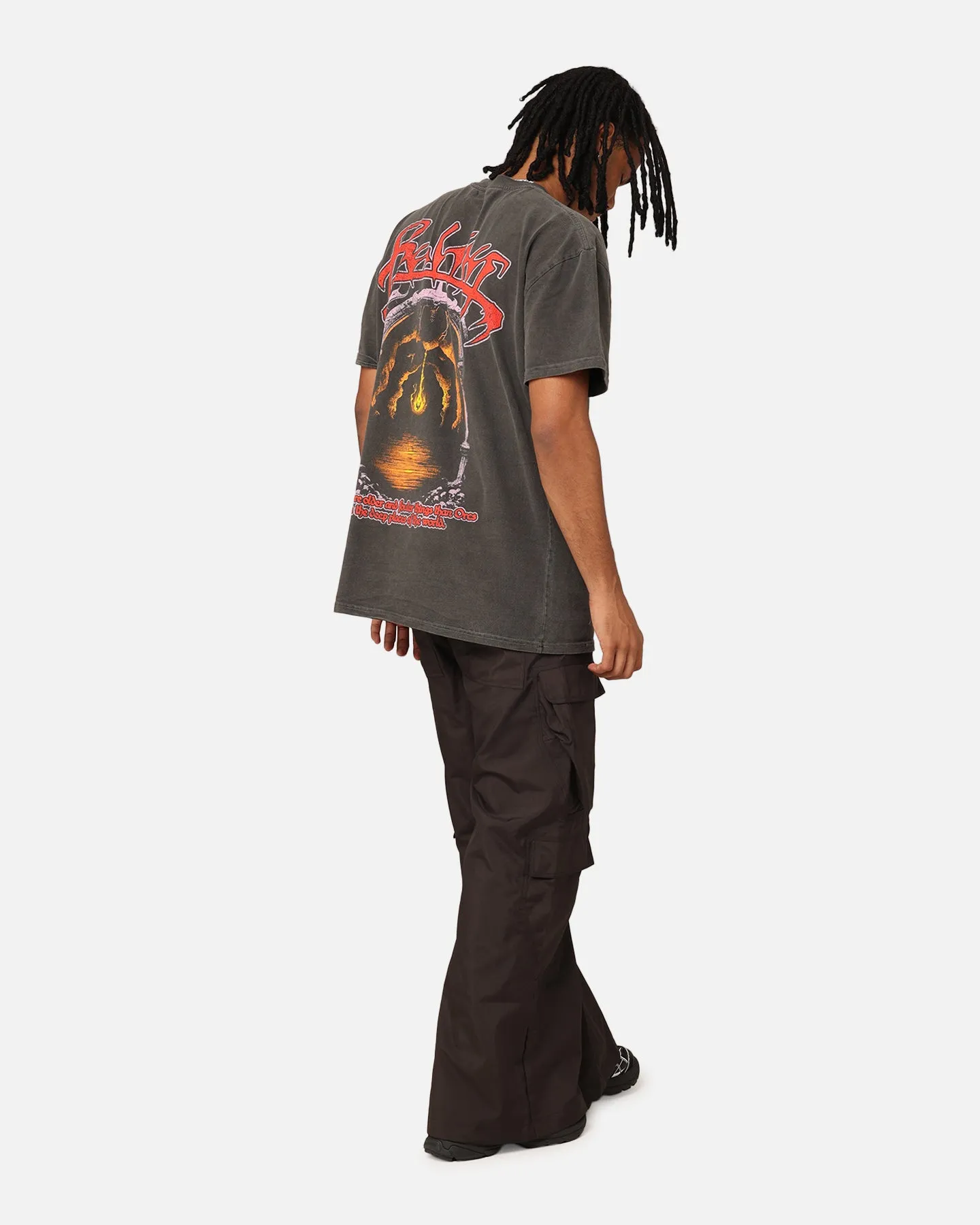 American Thrift X Lord Of The Rings Balrog Heavyweight T-Shirt Black Wash