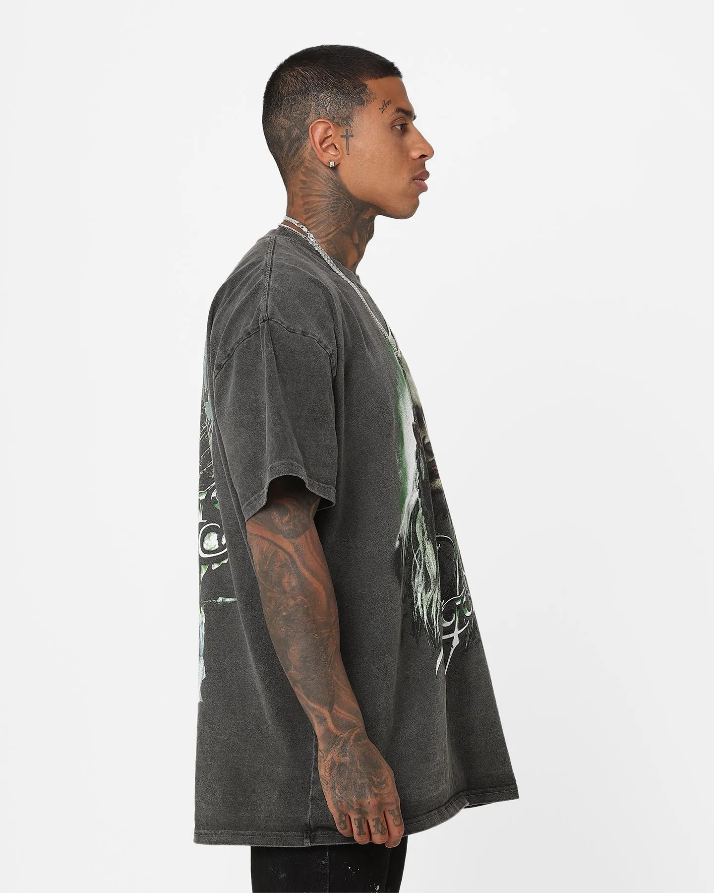 American Thrift X The Lord Of The Rings Legolas Heavyweight Vintage T-Shirt Black Wash