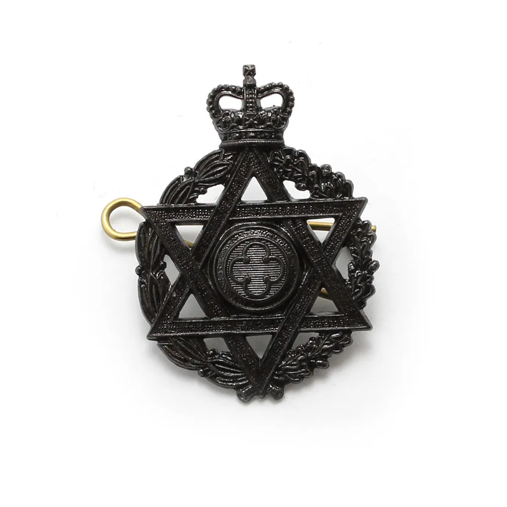 ARMY CHAPLAIN JEWISH CAP BADGE Silvermans