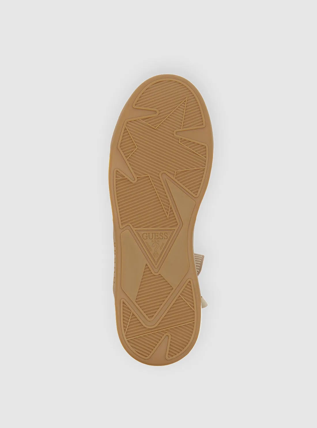 Beige Mannen High Top Sneakers Guess