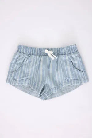 Billabong Youth Mad For You Elastic Waist Shorts for Girls in Salt Water Wash | BSSIC06S-901