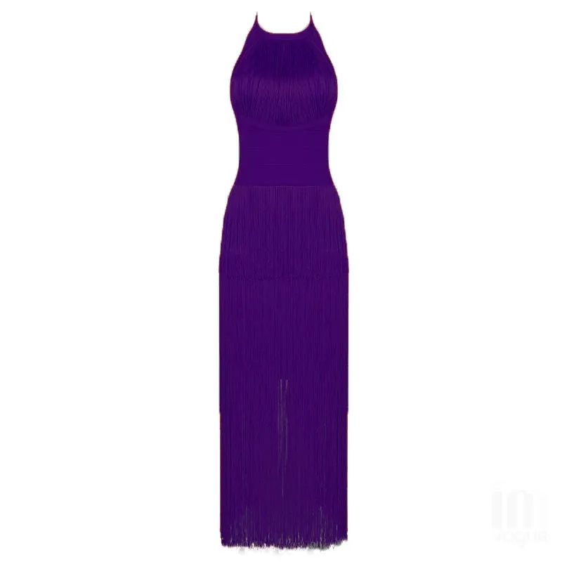 Bodycon Long Bandage Tassel Dress Anna Kay Co