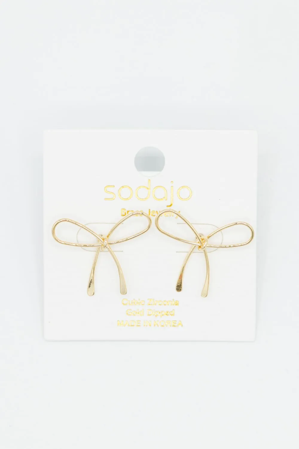 Bow Earrings for Women in Gold | E7799G