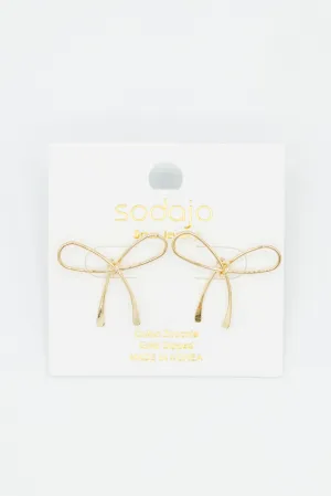 Bow Earrings for Women in Gold | E7799G