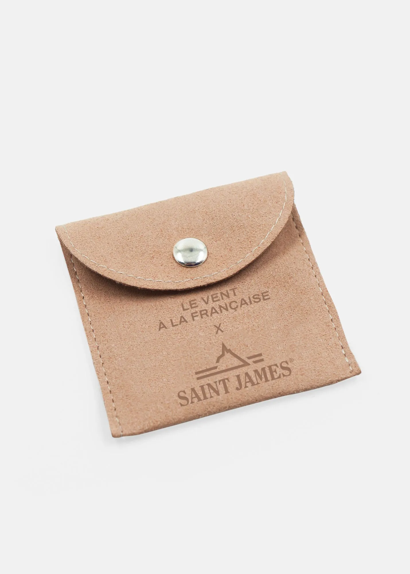Bracelet lien Marinire - SAINT JAMES x Le Vent  la franaise (OR/RAYE BLANC/ROUGE)