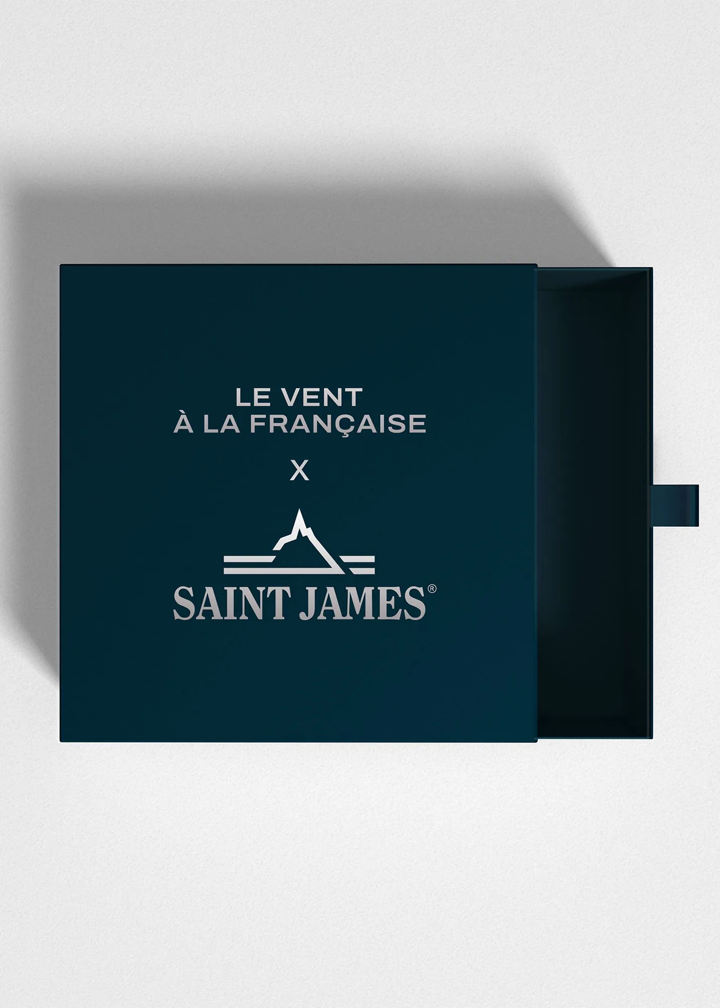 Bracelet lien Marinire - SAINT JAMES x Le Vent  la franaise (OR/RAYE BLANC/ROUGE)