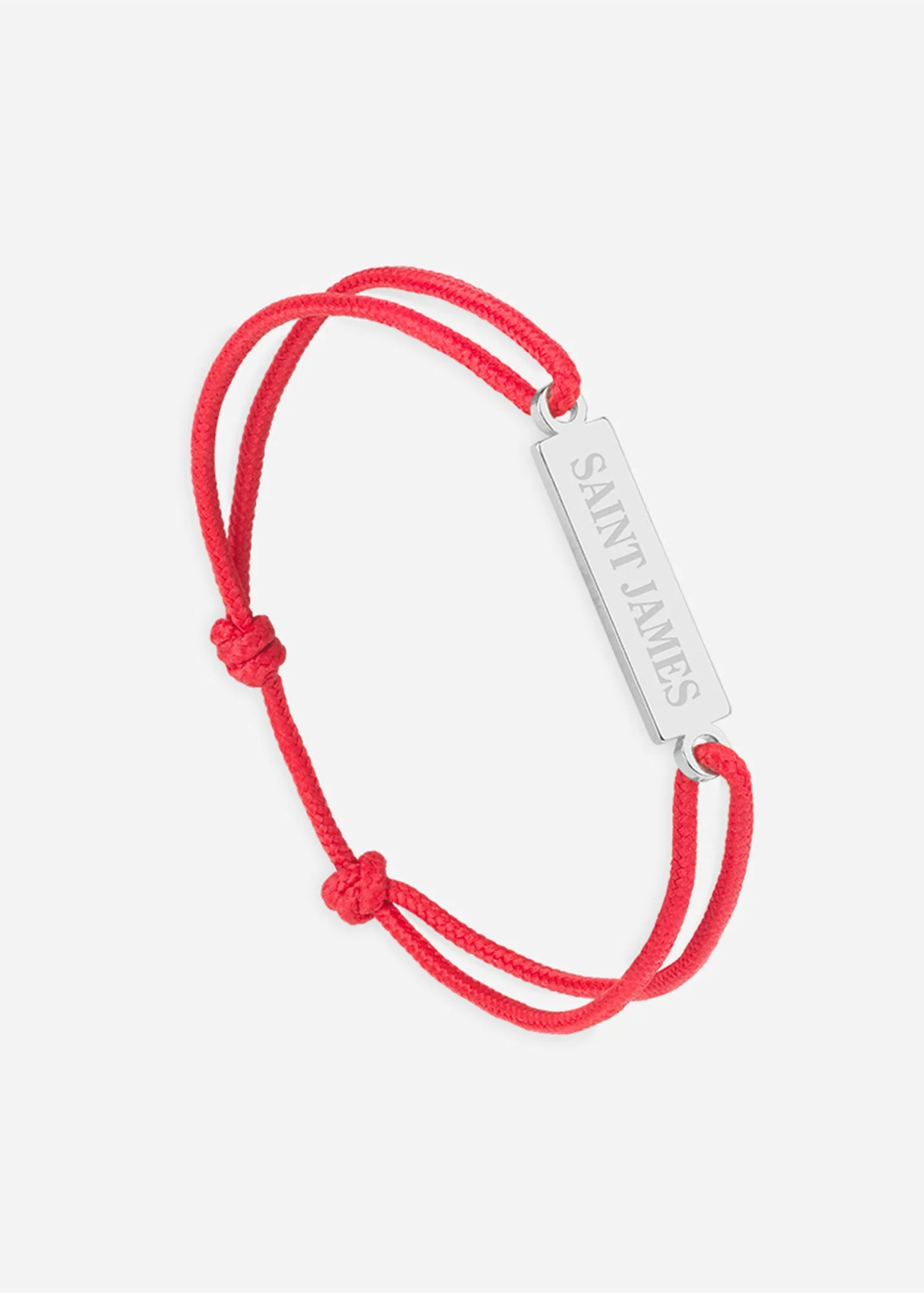 Bracelet lien SAINT JAMES - SAINT JAMES x Le Vent  la franaise (ARGENT/ROUGE)