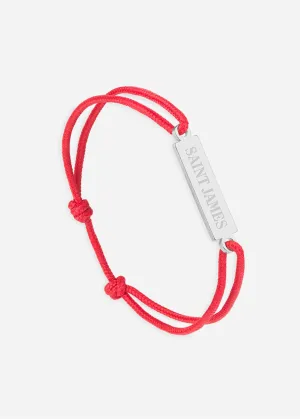 Bracelet lien SAINT JAMES - SAINT JAMES x Le Vent  la franaise (ARGENT/ROUGE)