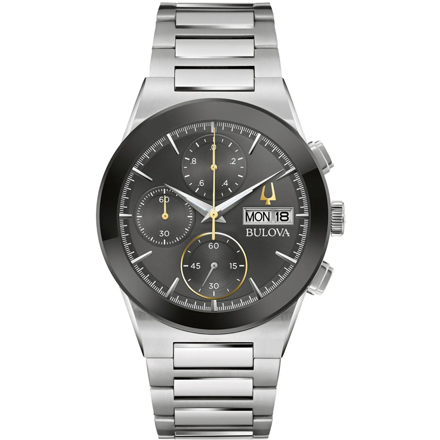 Bulova Men's Milennia Black Dial Watch