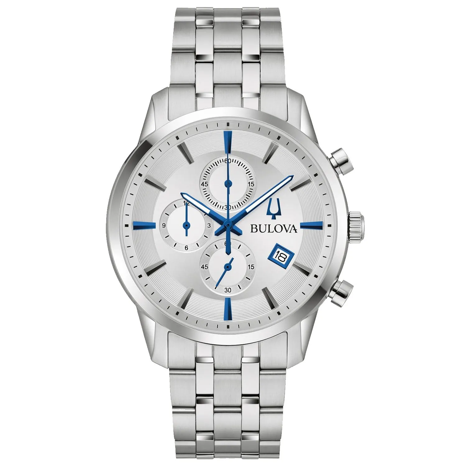 Bulova Men's Sutton Silver Dial Watch