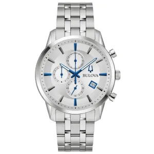 Bulova Men's Sutton Silver Dial Watch