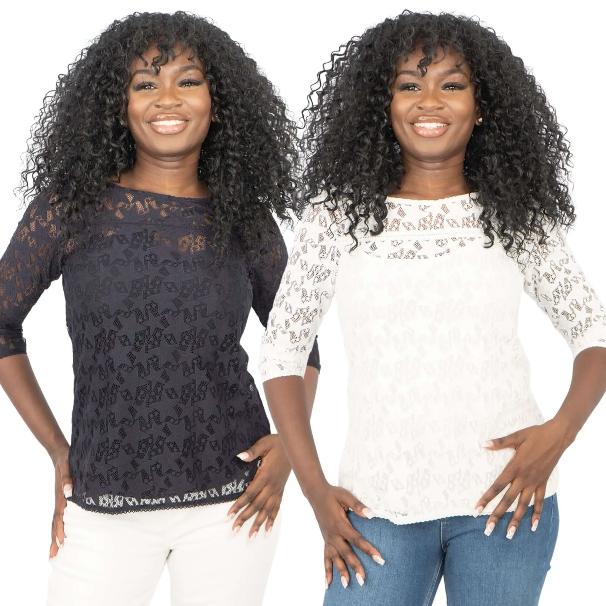 Callista 2-in-1 Star Laces with Cami 3/4 Sleeve Tops