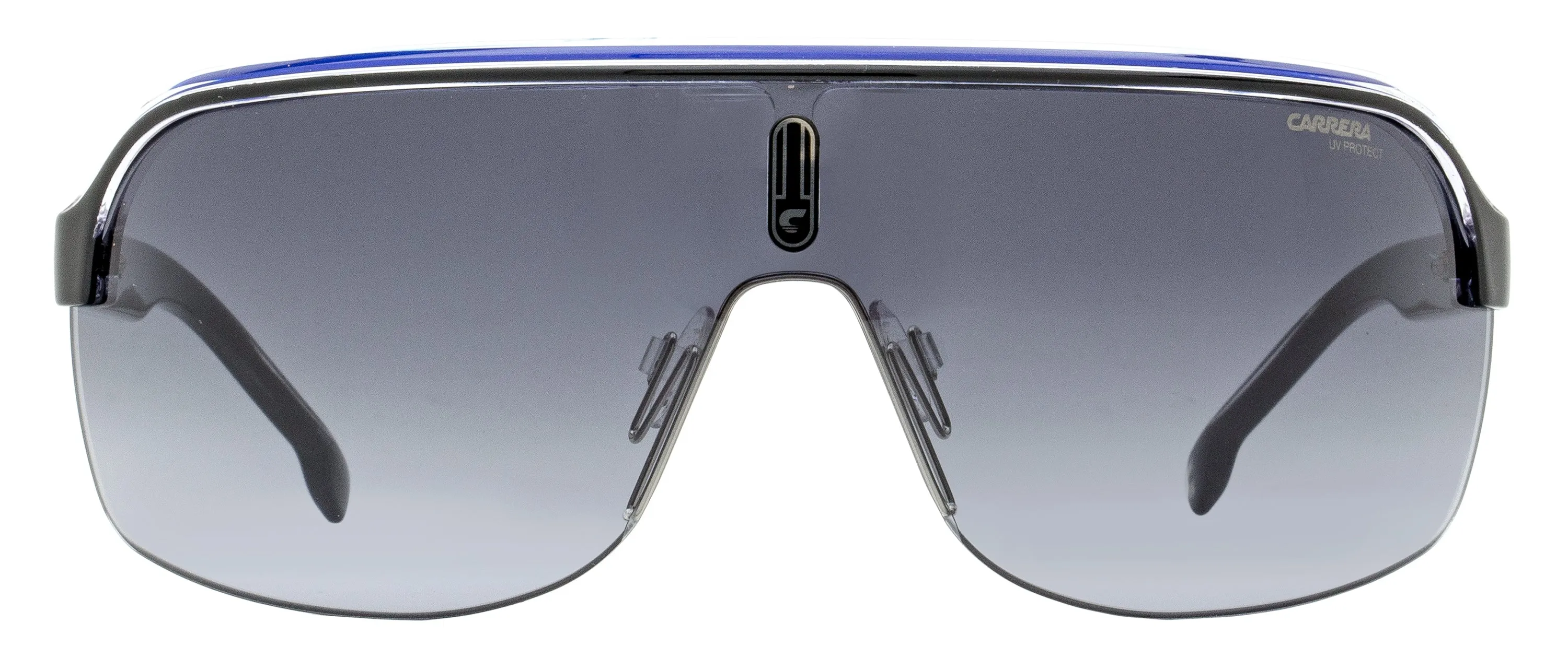 Carrera Men's Shield Sunglasses Topcar 1/N T5C9O Black/Blue 99mm