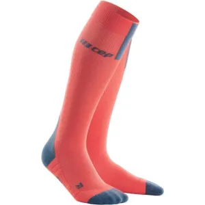 CEP Compression Run 3.0 Tall Women's Compression Socks (Coral/Grey)