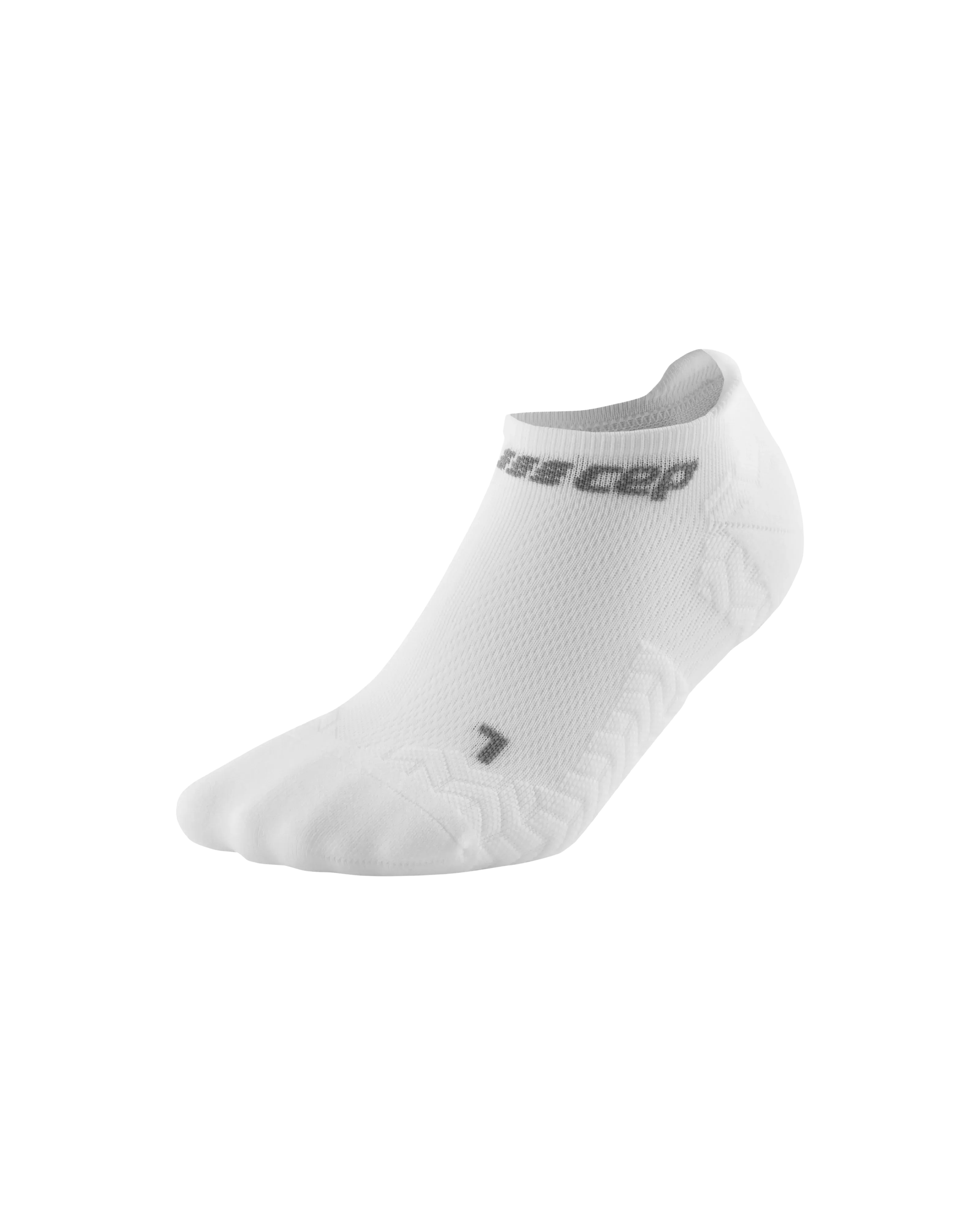 CEP Compression Ultralight No Show Women's Running Socks (Ultralight White)