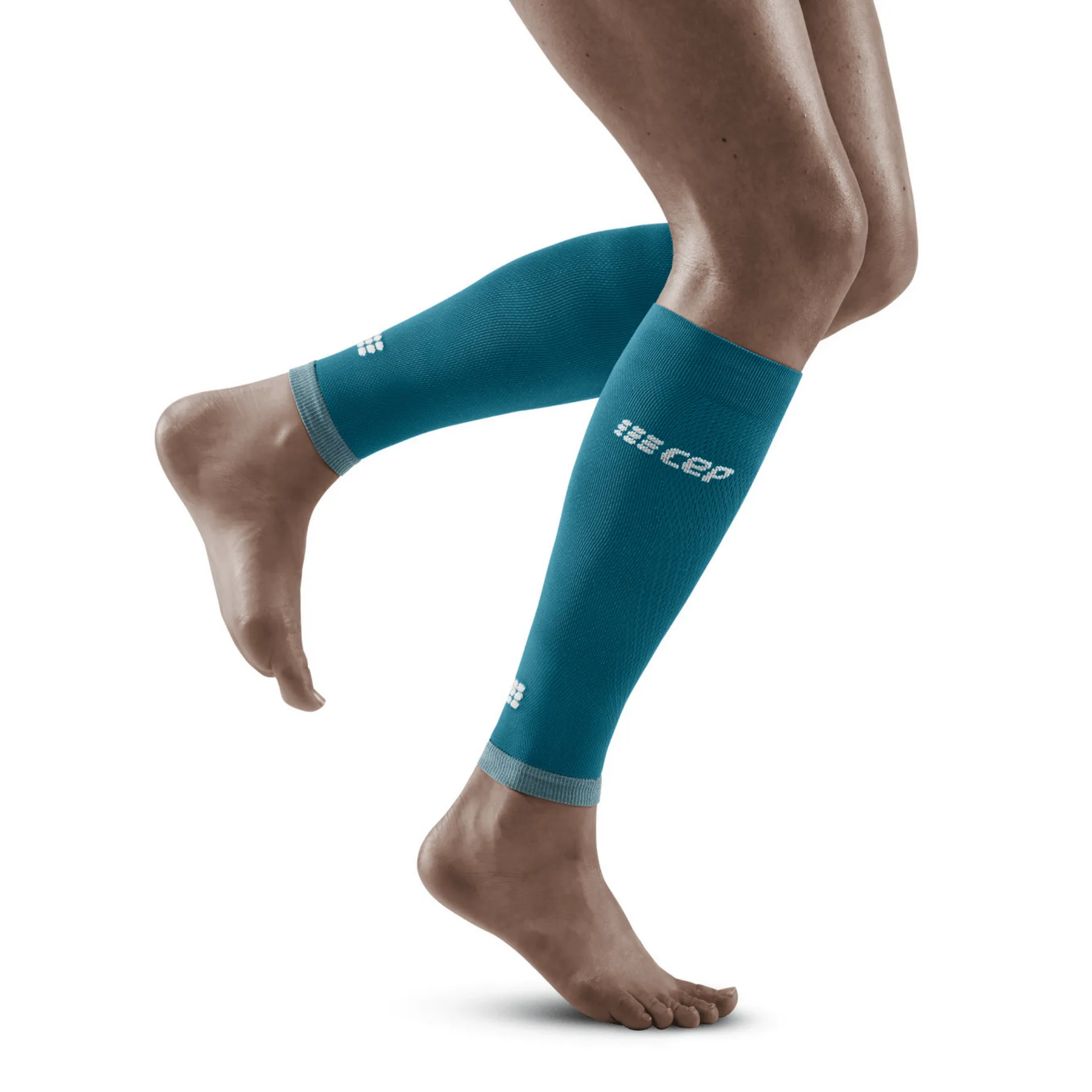 CEP Ultralight Compression Women's Calf Sleeves (Petrol/Light Grey)