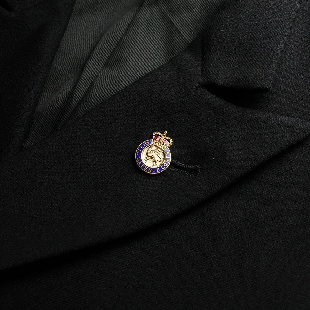 CIVIL DEFENCE CORPS LAPEL BADGE Silvermans