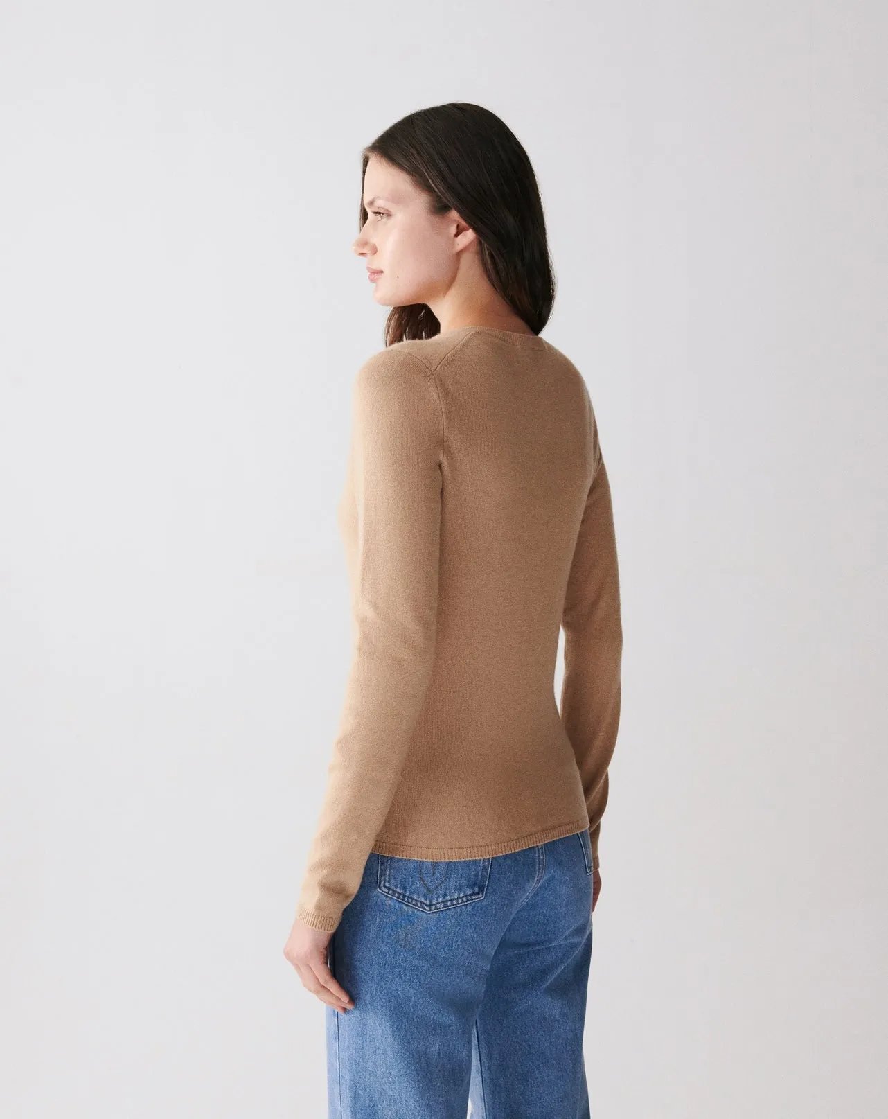 Classic fitted V-neck jumper Eric Bompard