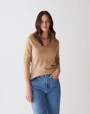 Classic fitted V-neck jumper Eric Bompard