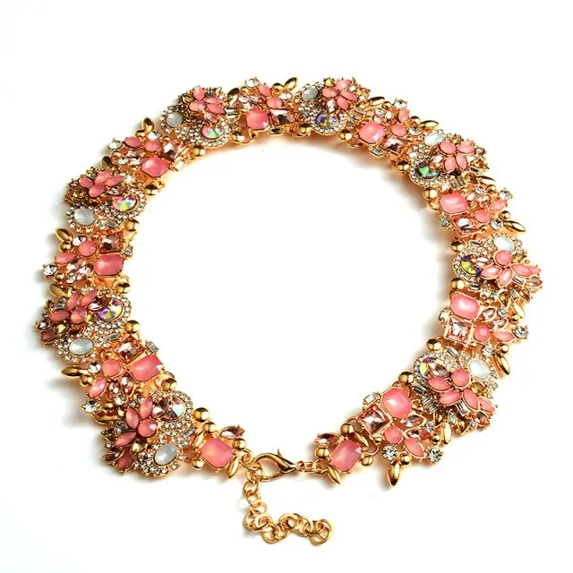 Colorful Rhinestones Necklace Anna Kay Co