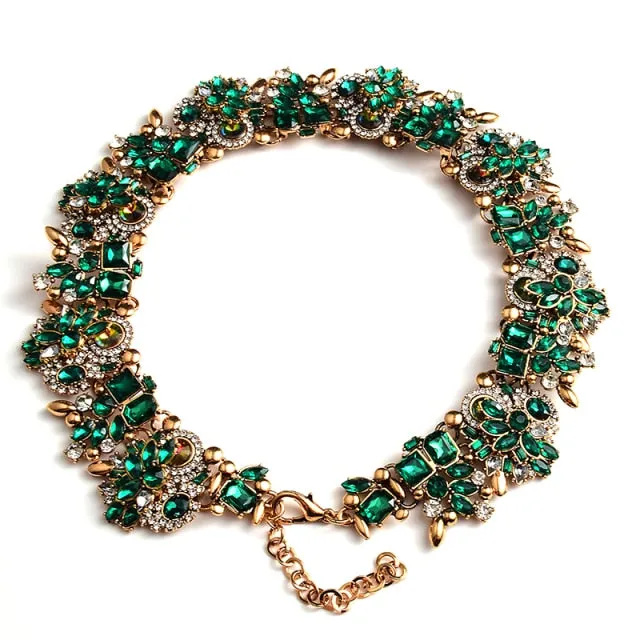 Colorful Rhinestones Necklace Anna Kay Co