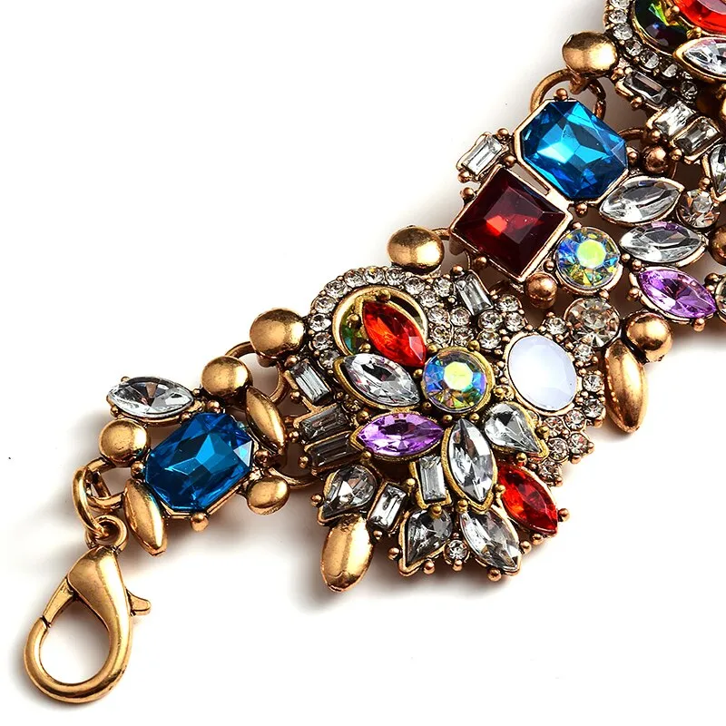Colorful Rhinestones Necklace Anna Kay Co