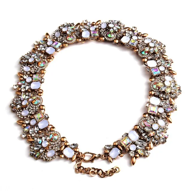 Colorful Rhinestones Necklace Anna Kay Co