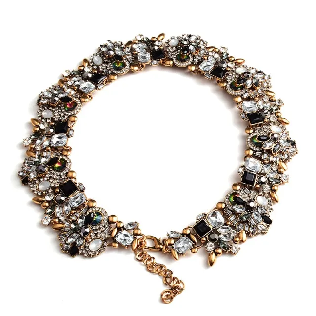 Colorful Rhinestones Necklace Anna Kay Co