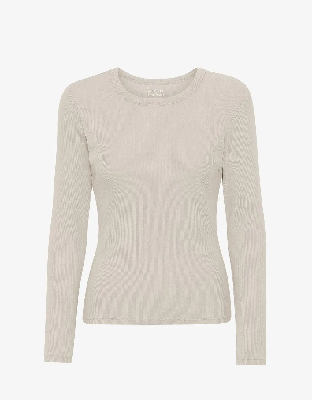 COLORFUL STANDARD - ORGANIC RIB LONG SLEEVE T-SHIRT - IVORY WHITE