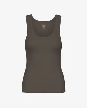 COLORFUL STANDARD - RIB TANK TOP - CEDAR BROWN